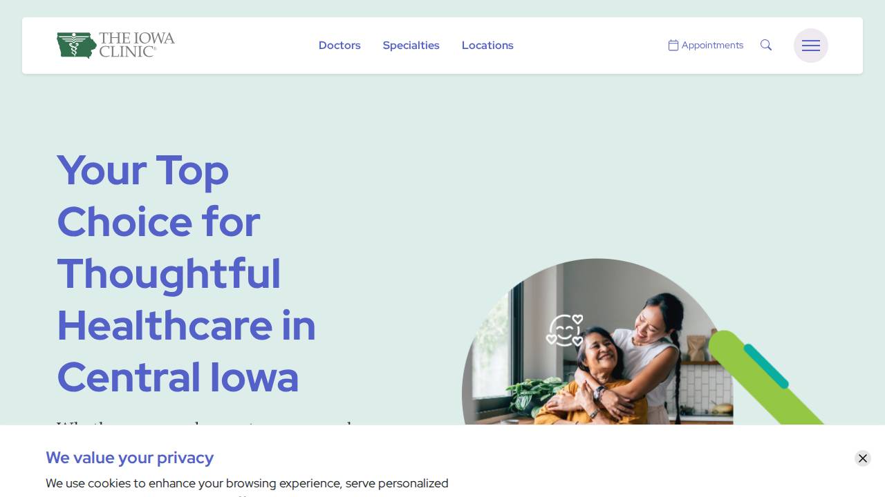 Ryan Enerson, DPT website screenshot