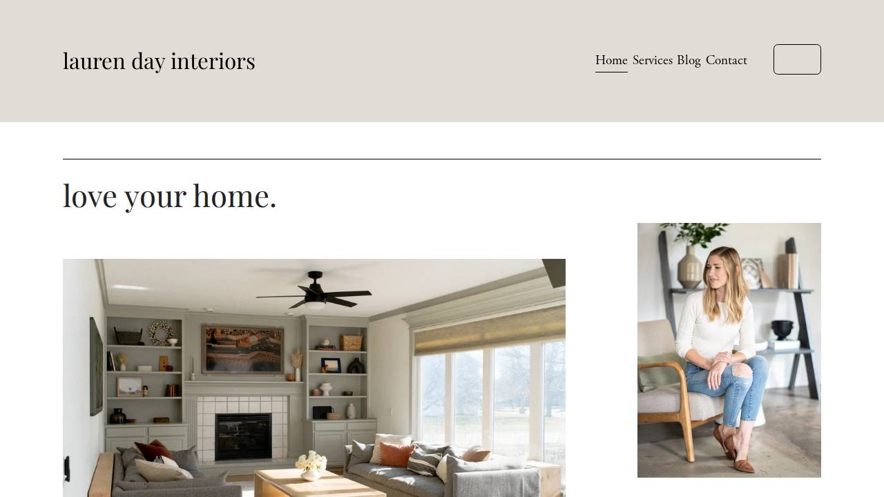 Lauren Galvin-Day website screenshot