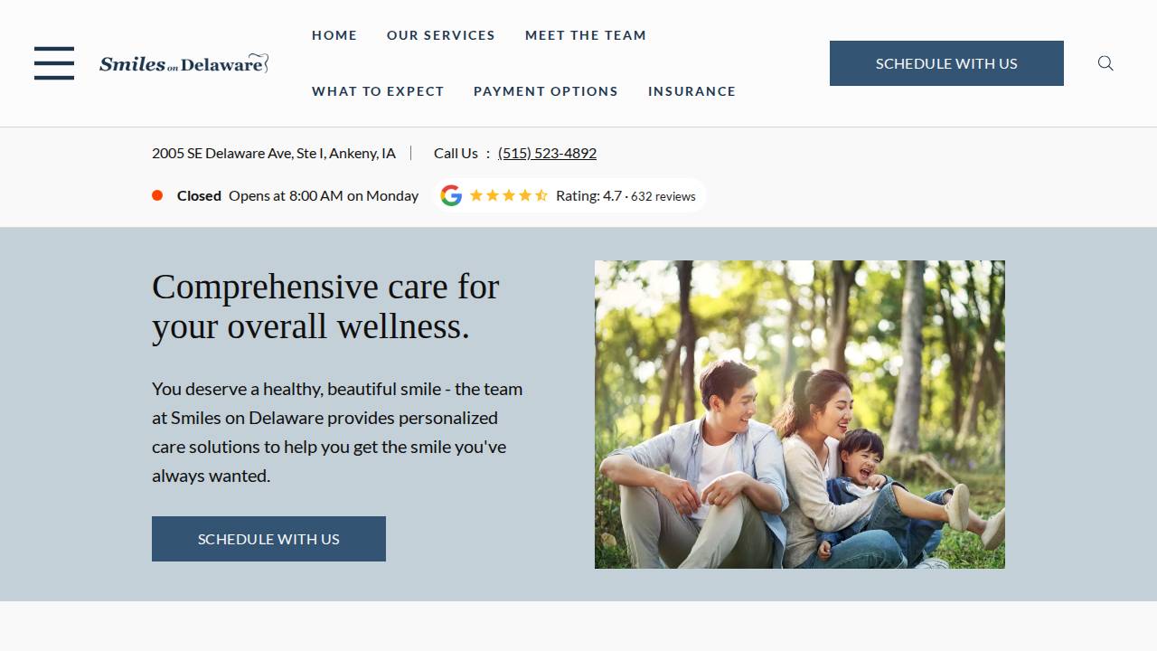 Rhiti Chatterjee, DDS website screenshot