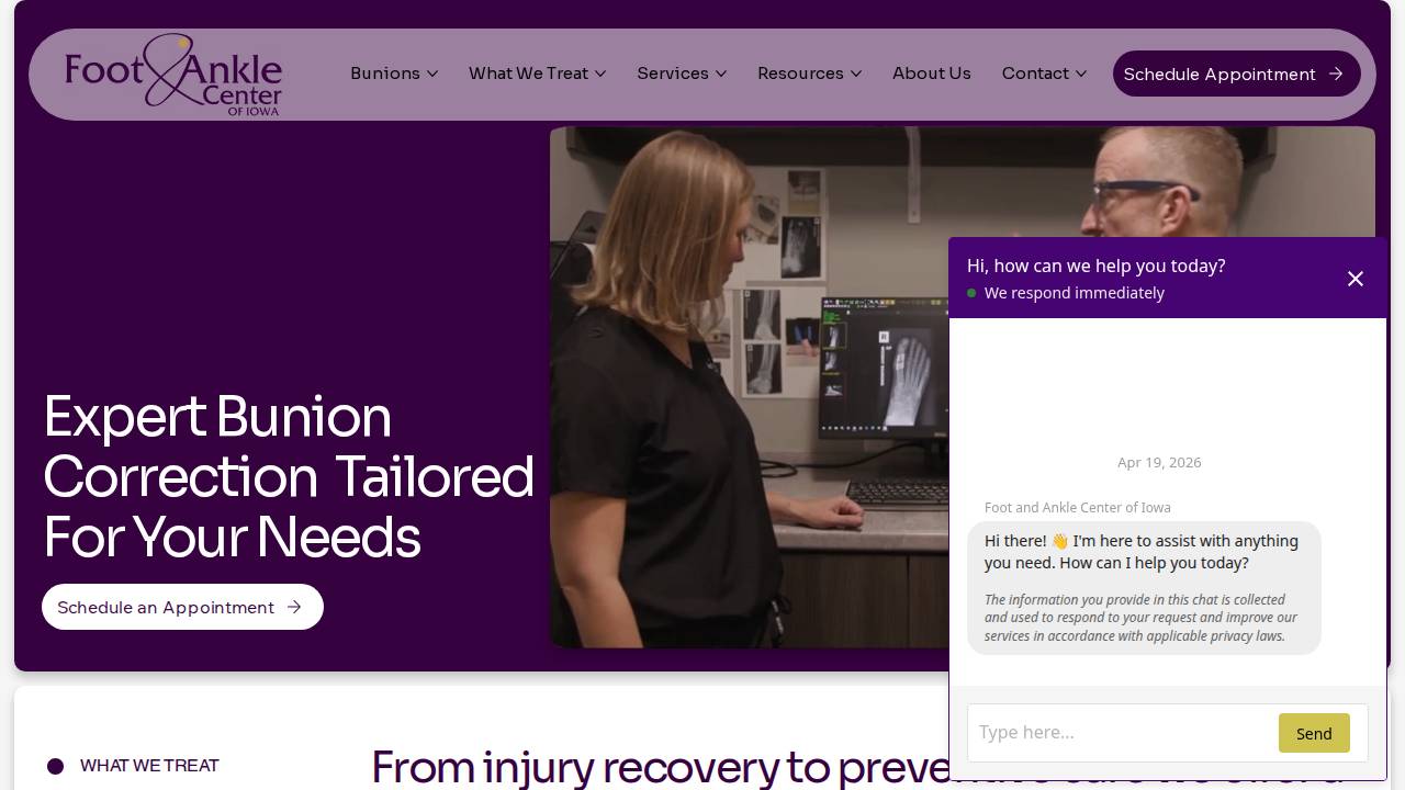 Mindi Dayton, DPM website screenshot