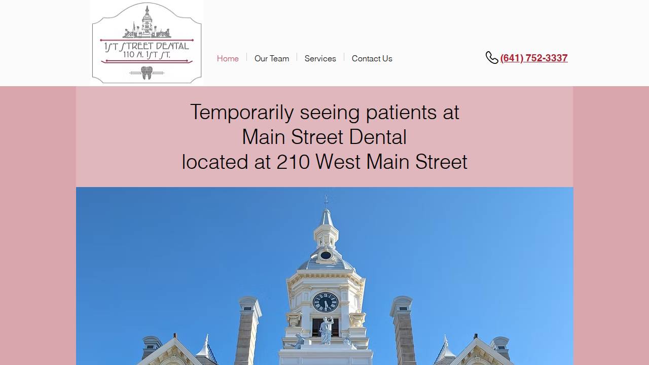 Kent Downing, D.M.D website screenshot