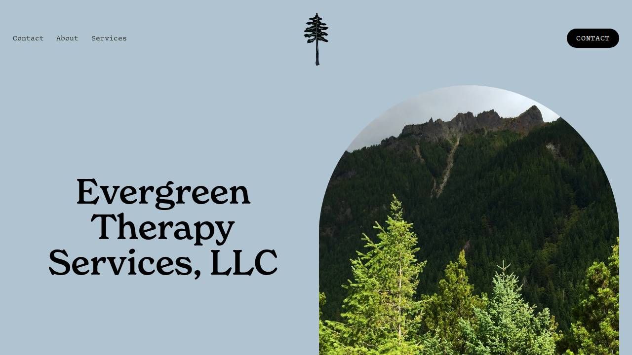 Evergreen Therapy Services, LLC website screenshot