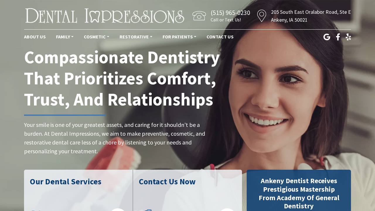 Amanda Foust, D.D.S website screenshot