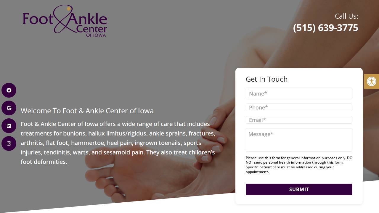 Jesseka Kaldenberg-Leppert, DPM website screenshot