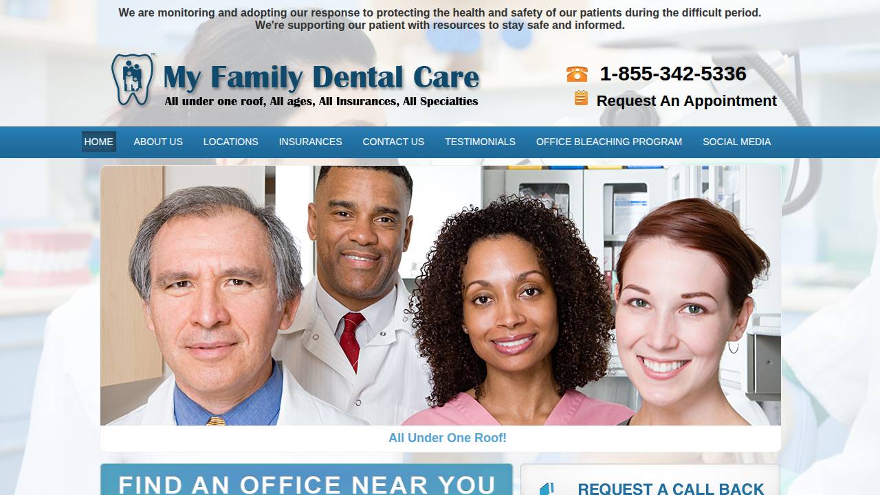 A-1 Iowa Dental PLLC website screenshot