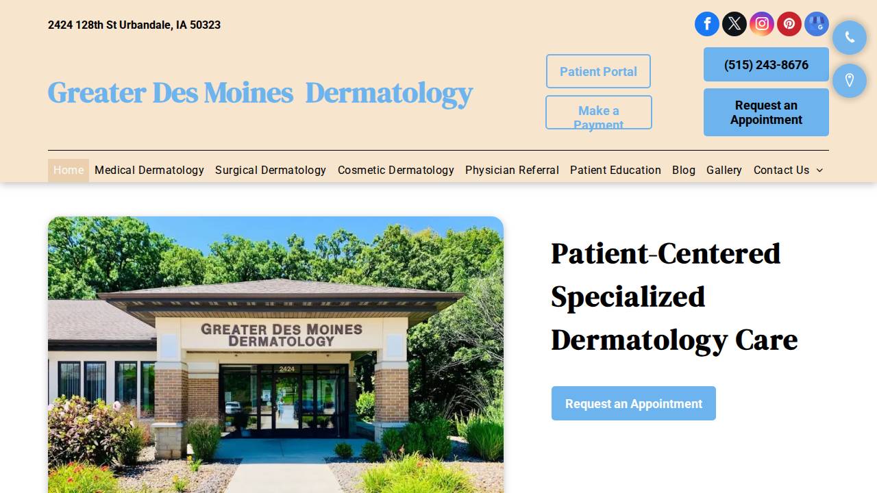 Timothy Abrahamson, M.D website screenshot