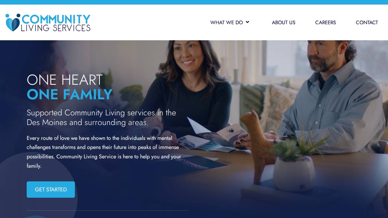 Community Living Services website screenshot