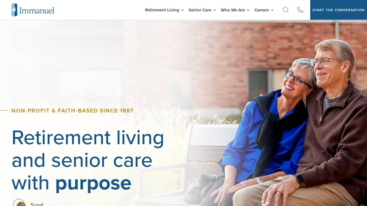Deerfield Retirement Community website screenshot