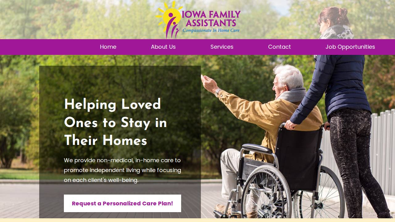 Family Health Services LLC website screenshot