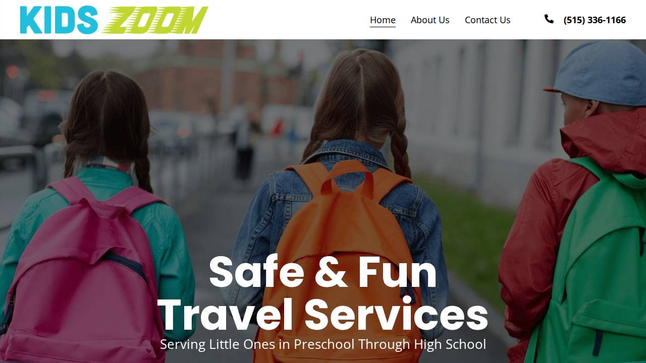 Kids Zoom Enterprise Inc. website screenshot