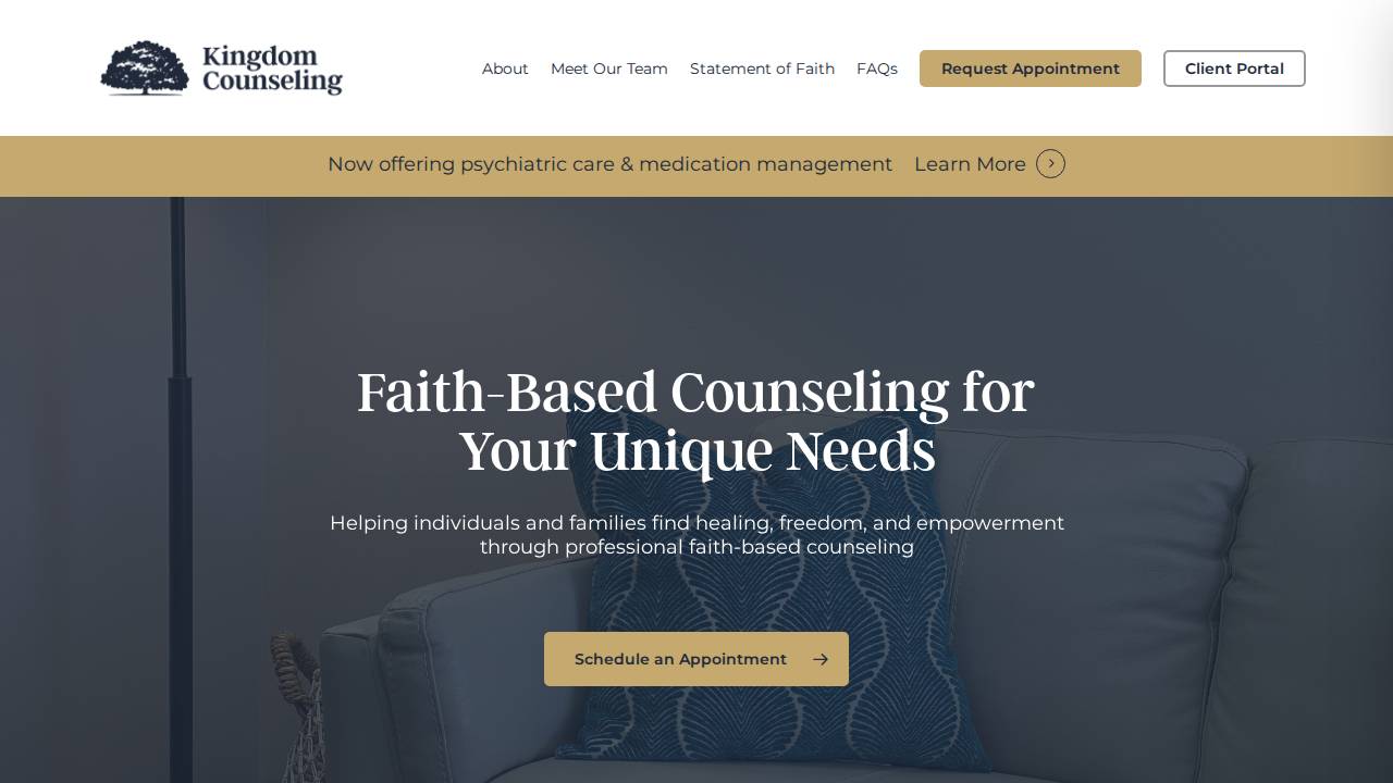 Jacki King, LMSW website screenshot