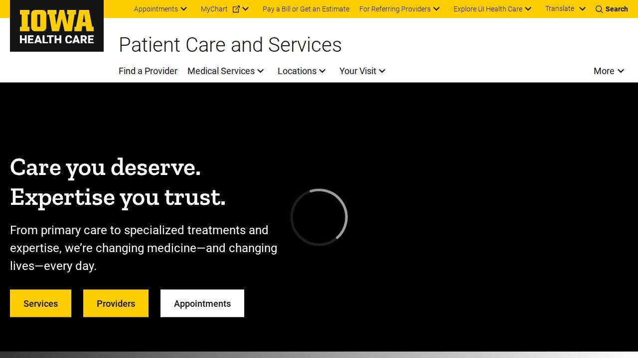 Dimah Saade, M.D website screenshot