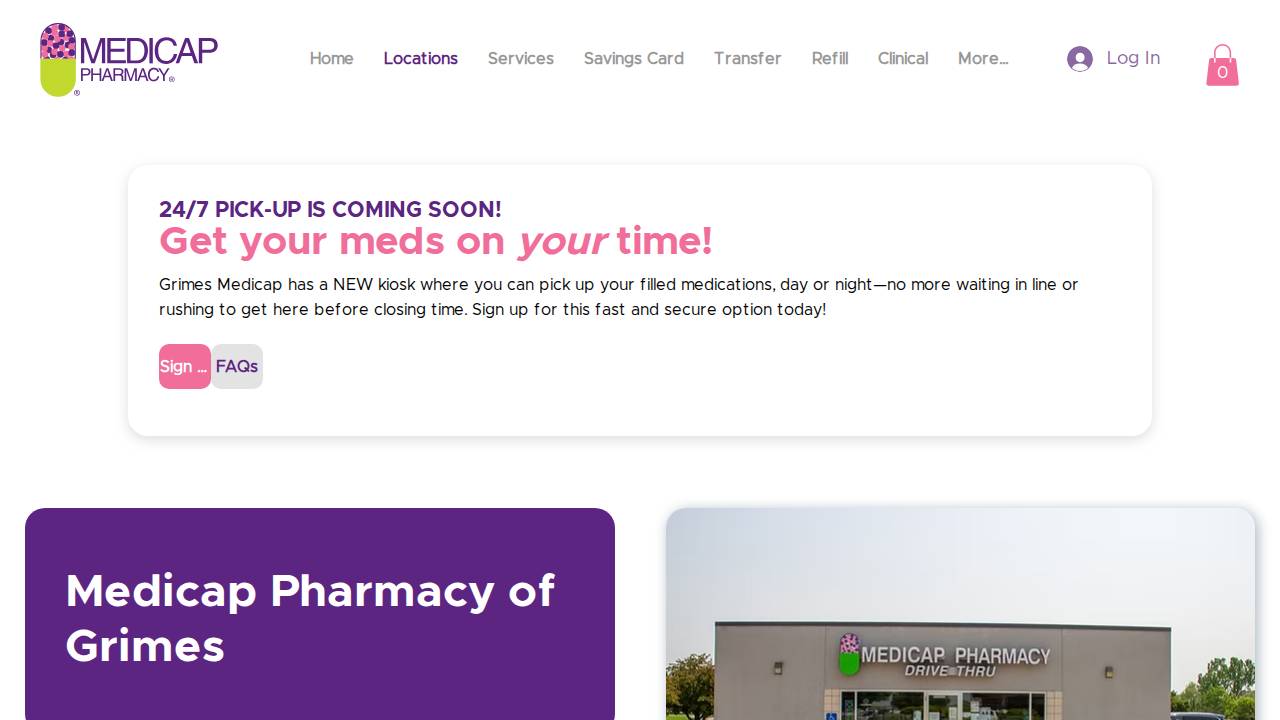 Kimberly Sadewasser, PharmD website screenshot