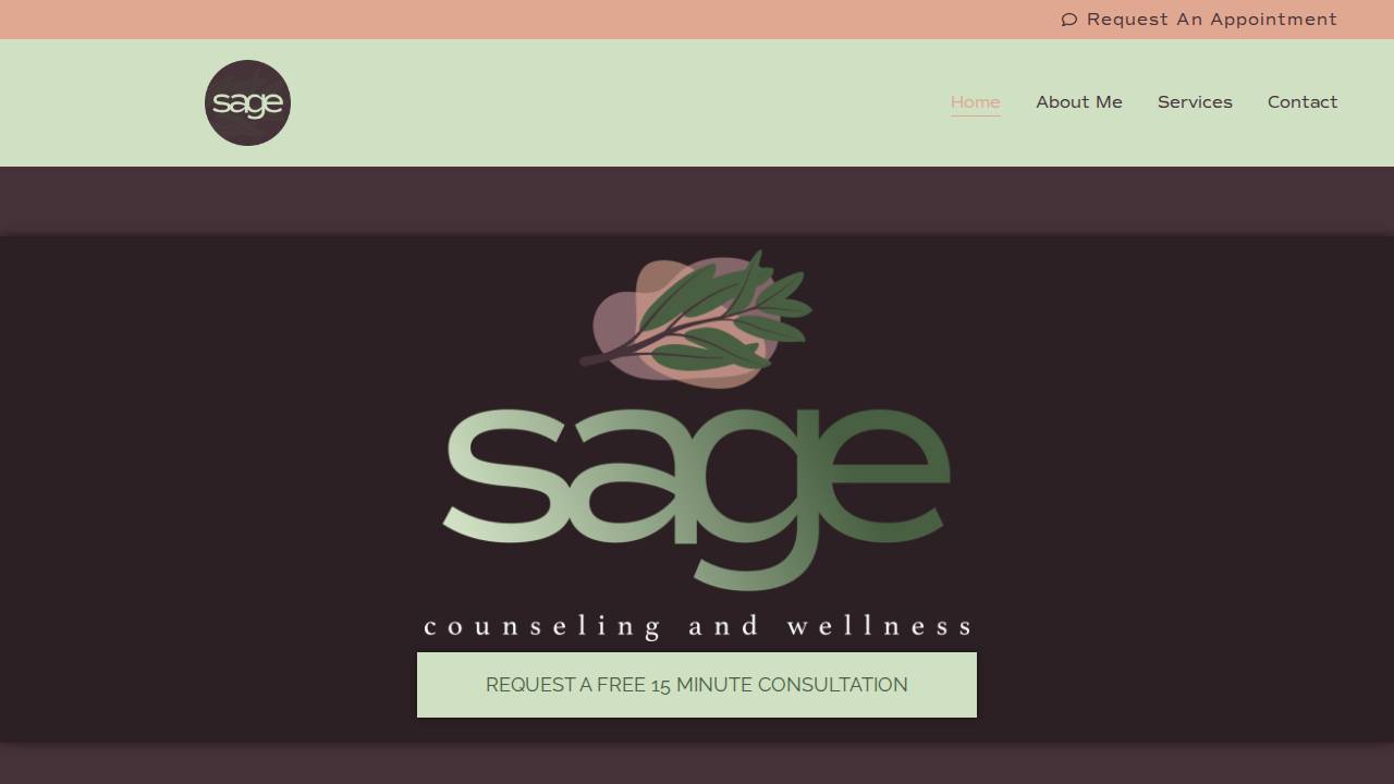 Sage Counseling And Wellness, LLC website screenshot