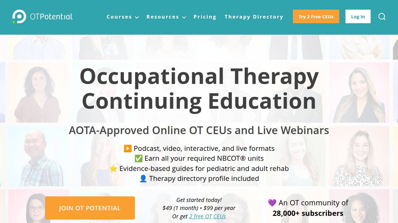 Jordan Bell, OTR/L website screenshot