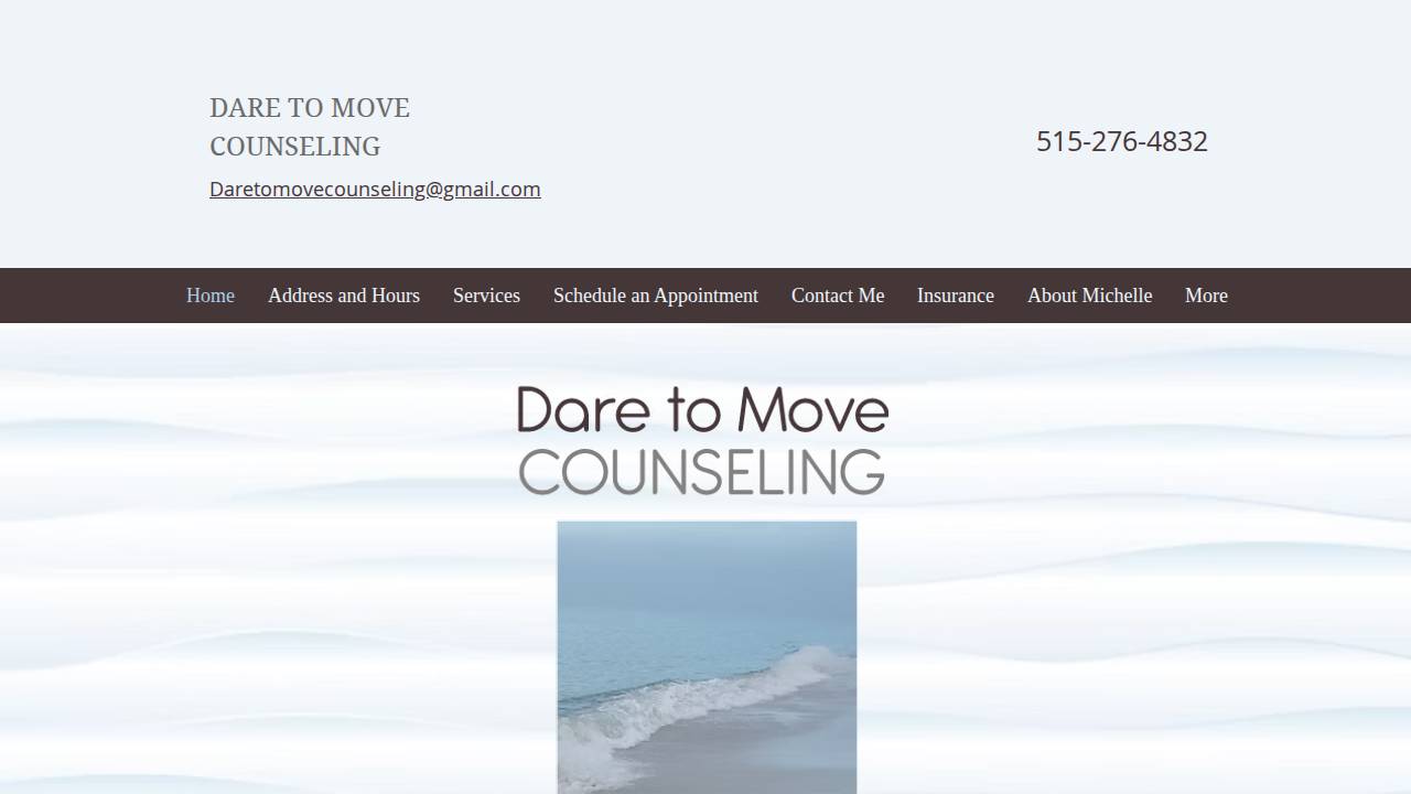 Dare To Move LLC website screenshot