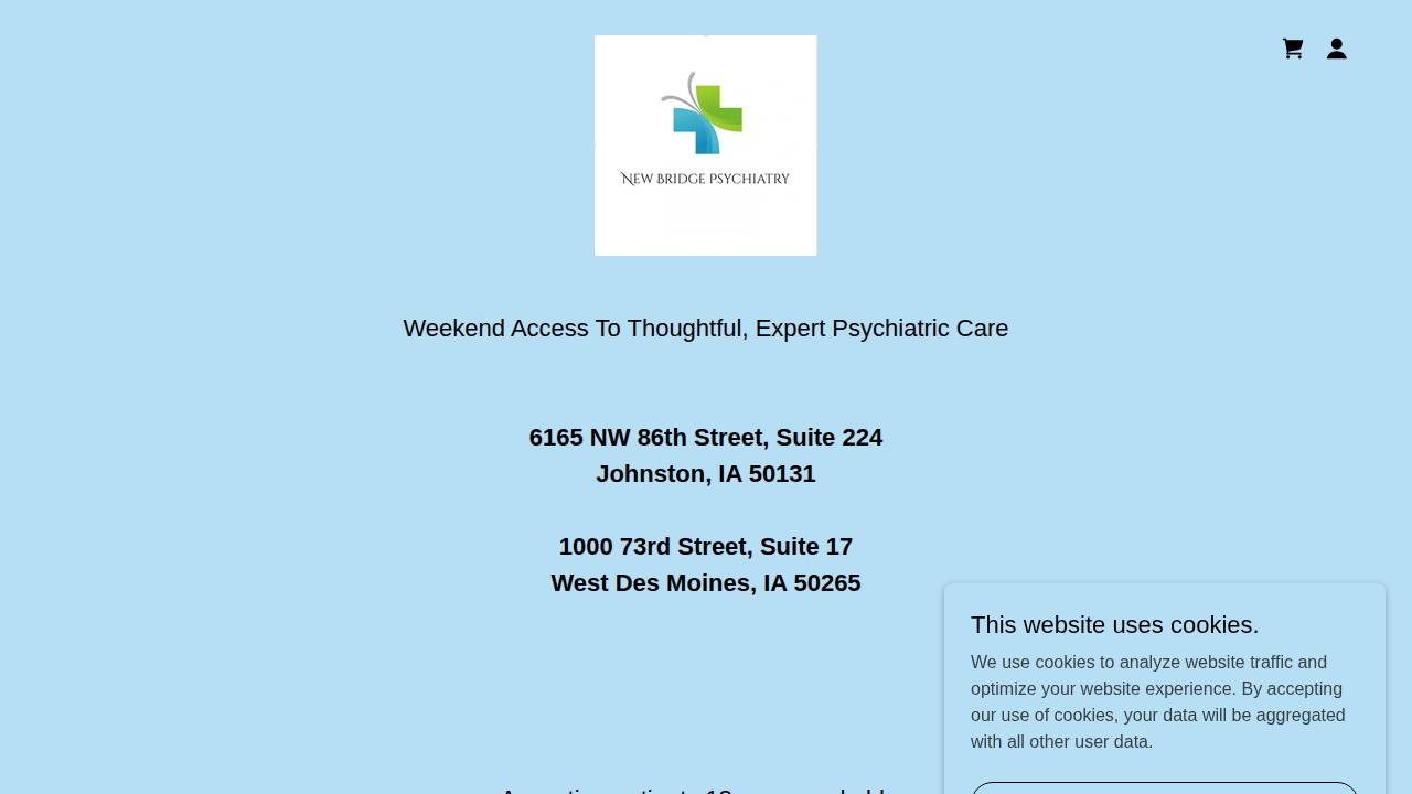 New Bridge Psychiatry website screenshot