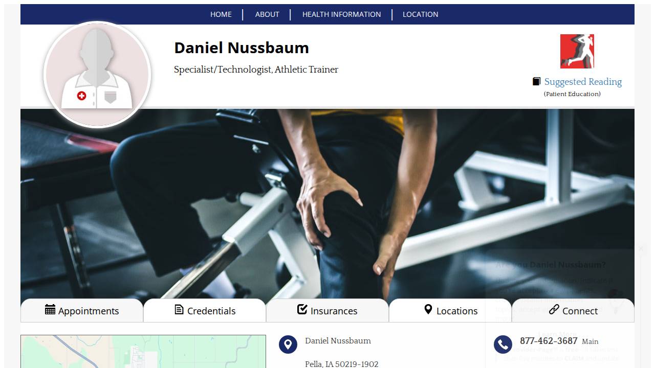 Daniel Nussbaum website screenshot