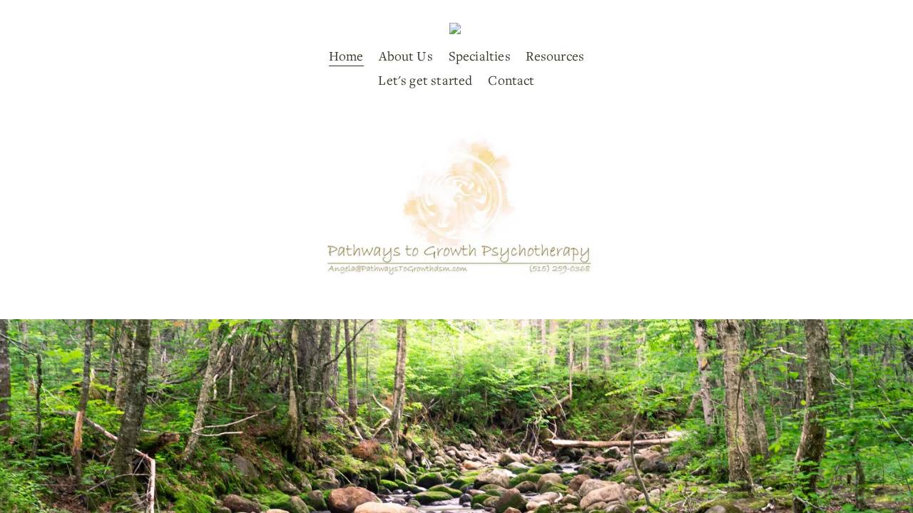 Pathways To Growth Psychotherapy LLC website screenshot