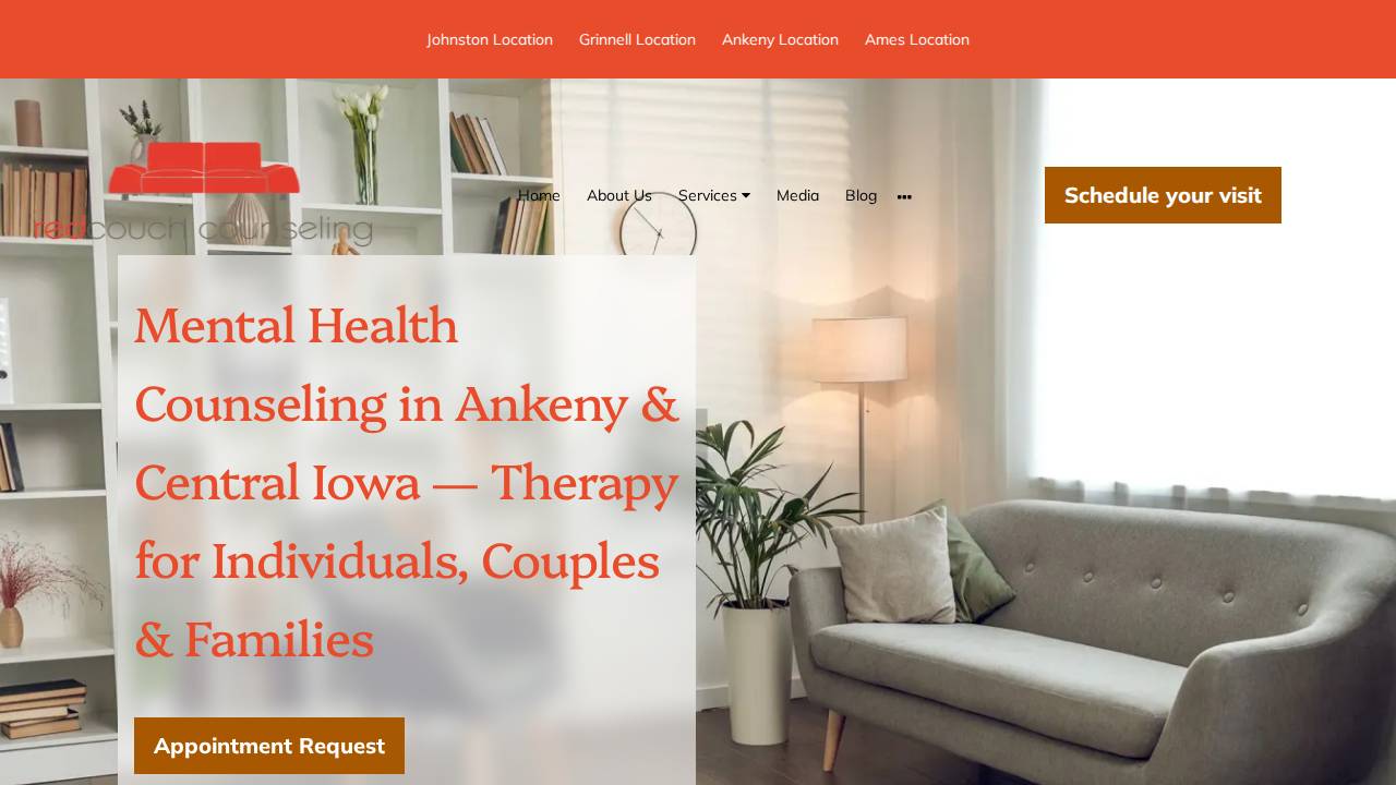 Red Couch Counseling LLC website screenshot