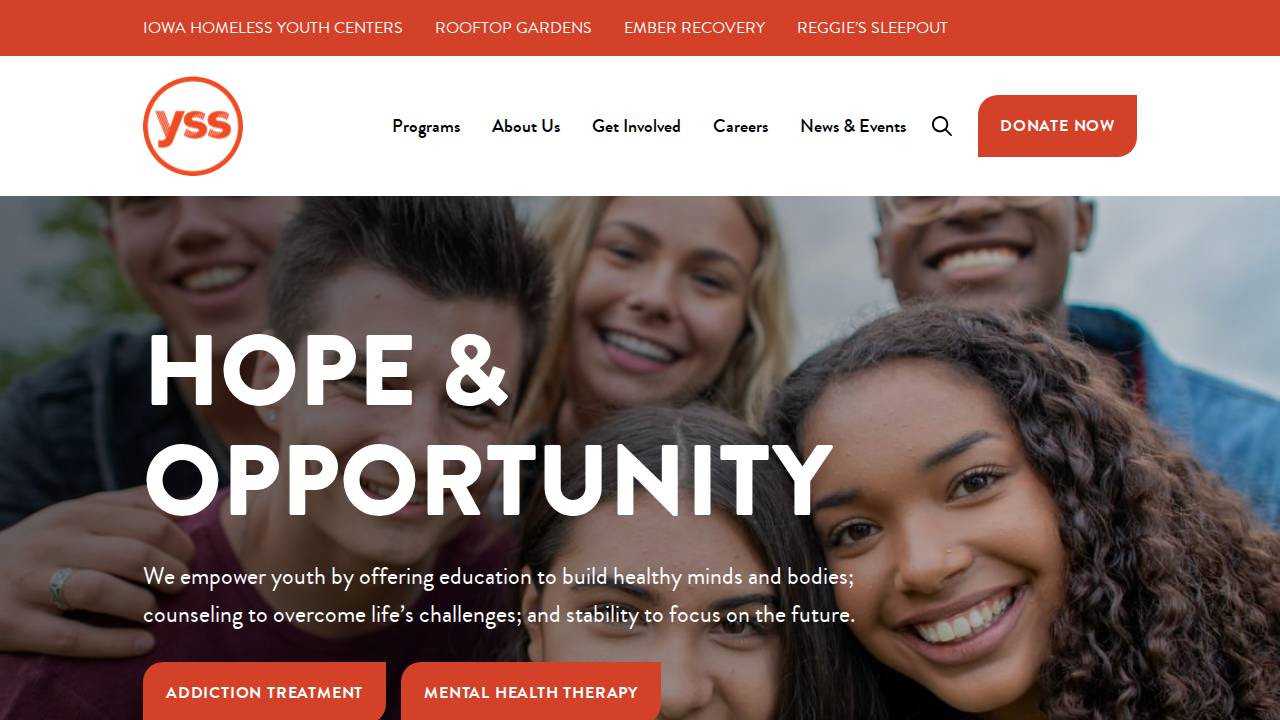 Youth Homes Of Mid-America Therapy Services, LLC website screenshot