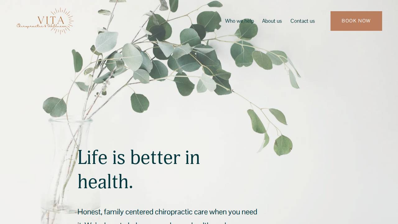 Brianna Bahnsen, D.C website screenshot