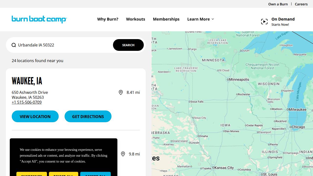 Sierra Burn website screenshot