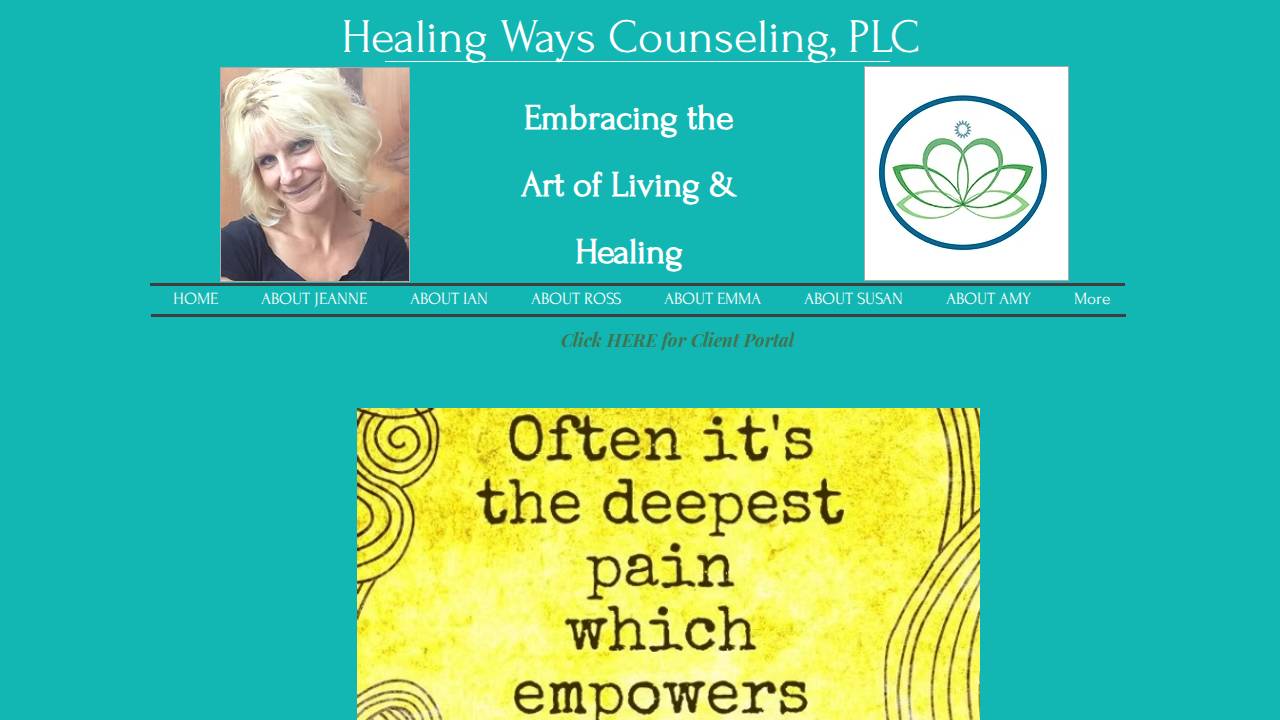 Healing Pathways Counseling, LLC website screenshot
