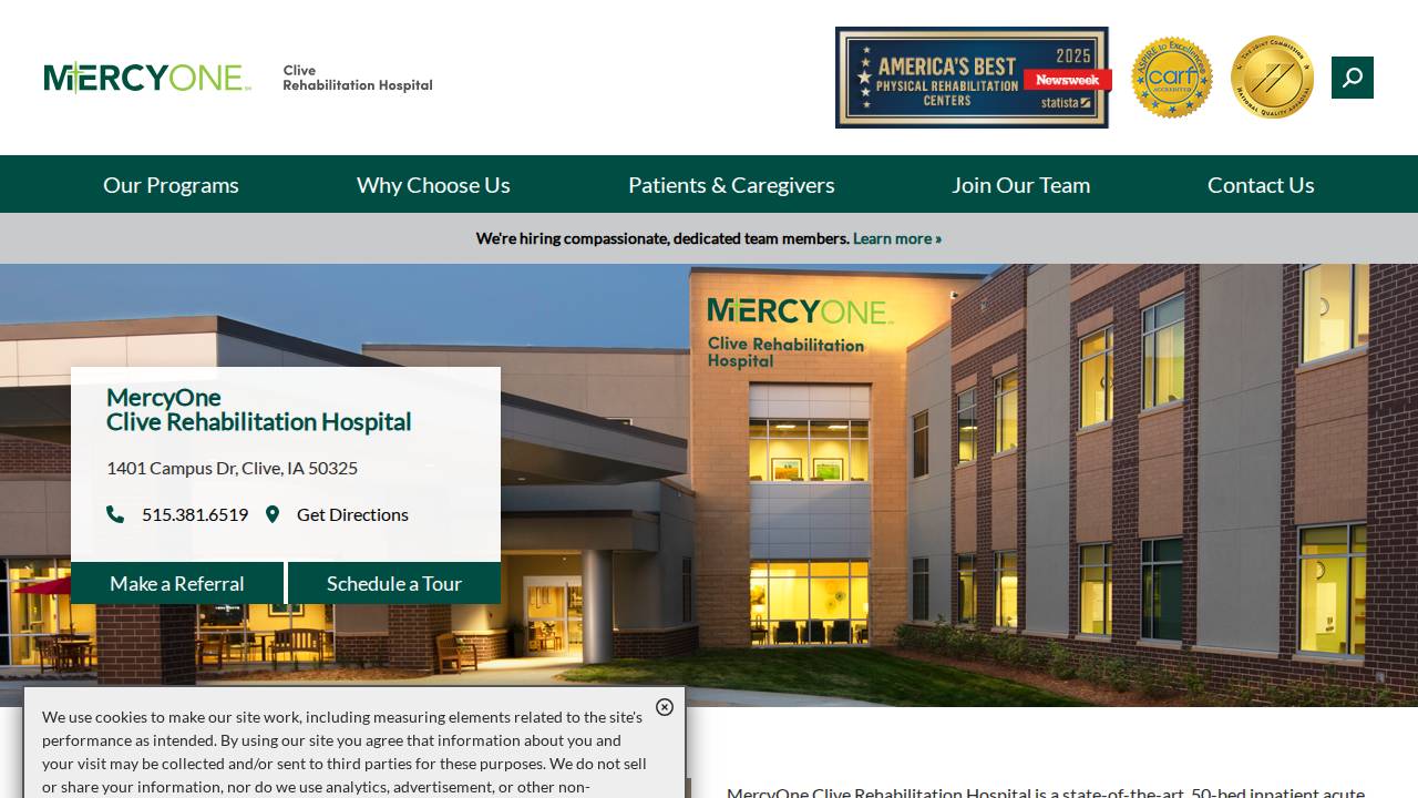 Iowa Nursing And Rehabilitation website screenshot