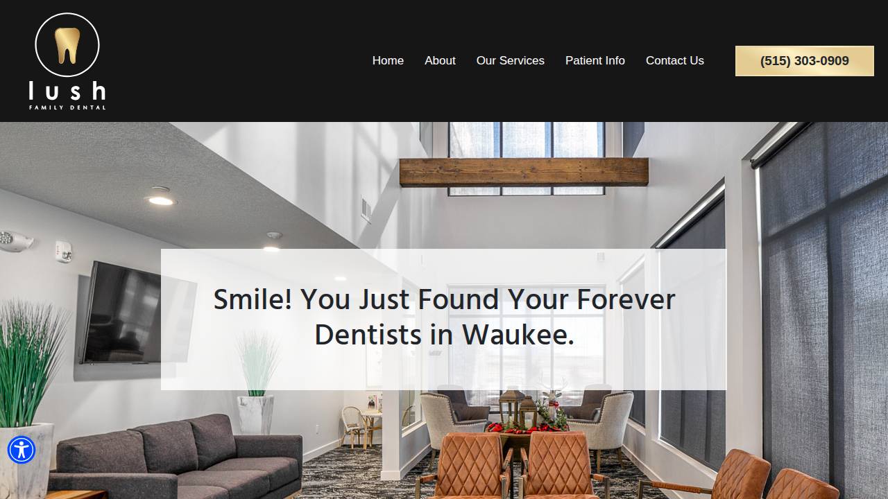 Lush Dental, Plc website screenshot