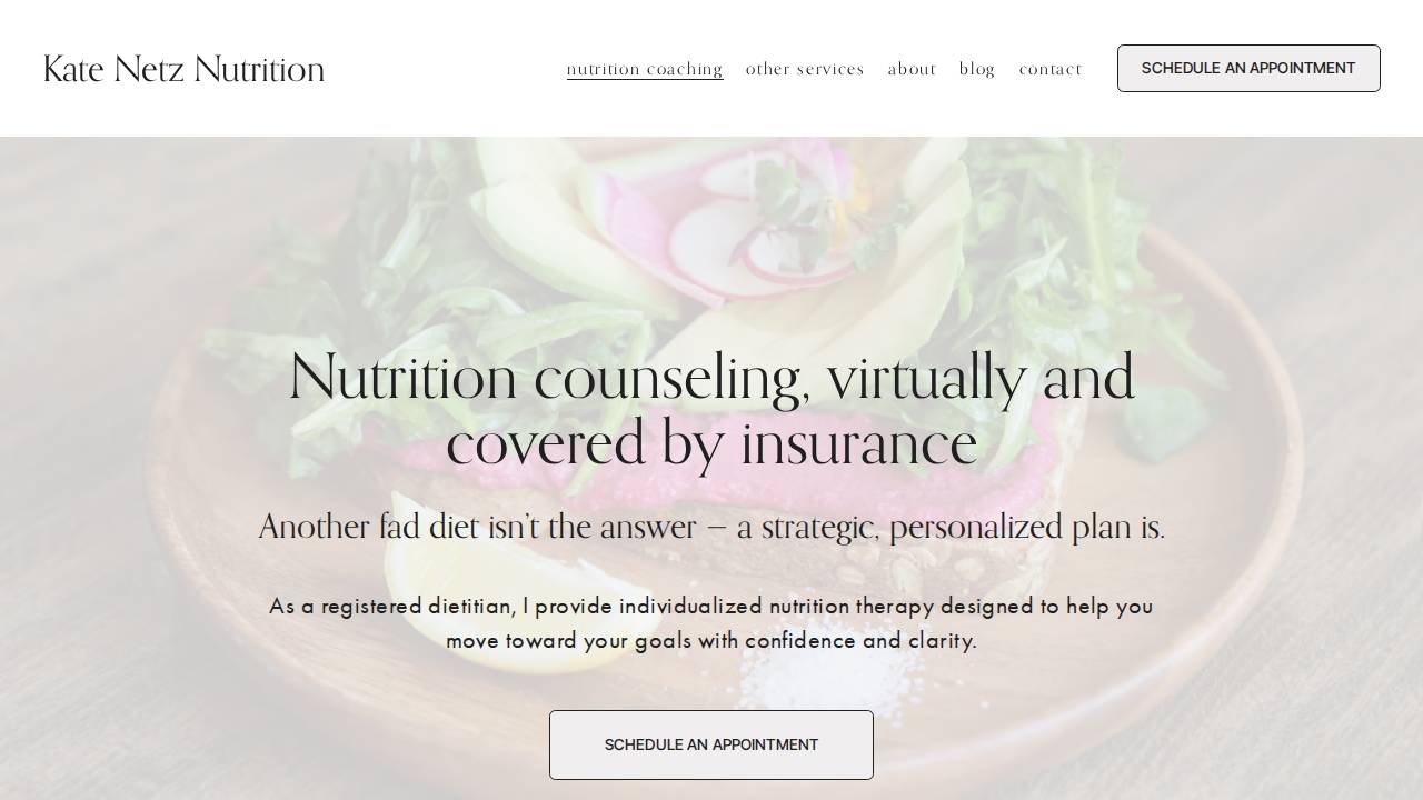 Katie Mednick website screenshot