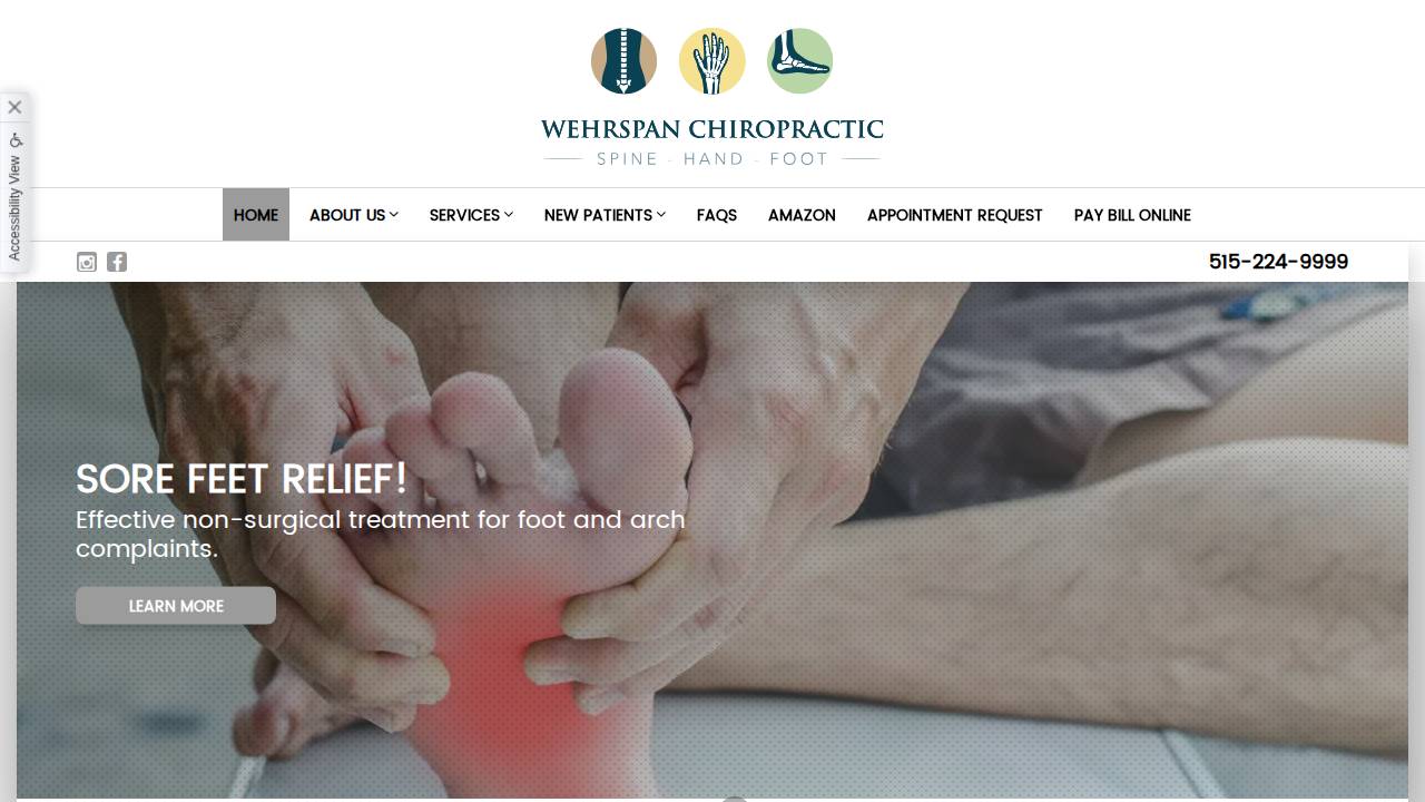 Gregg Wehrspan, D.C website screenshot