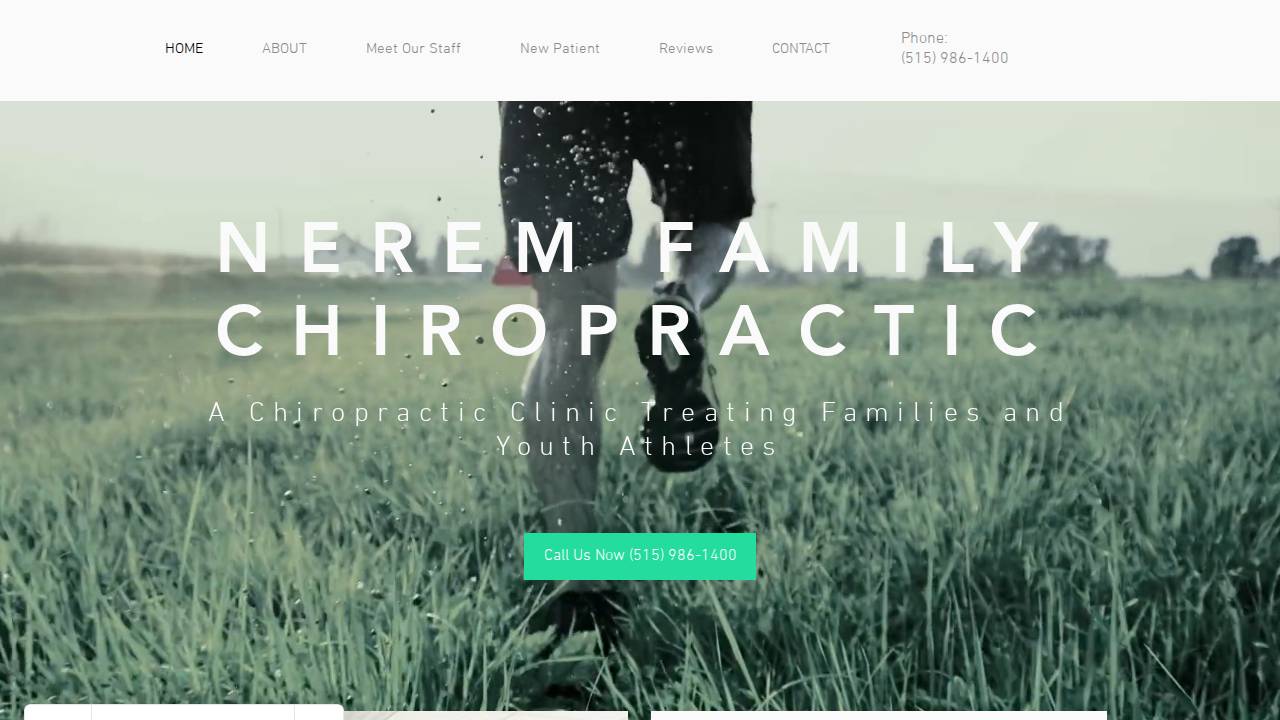 Nicholas Nerem, D.C website screenshot