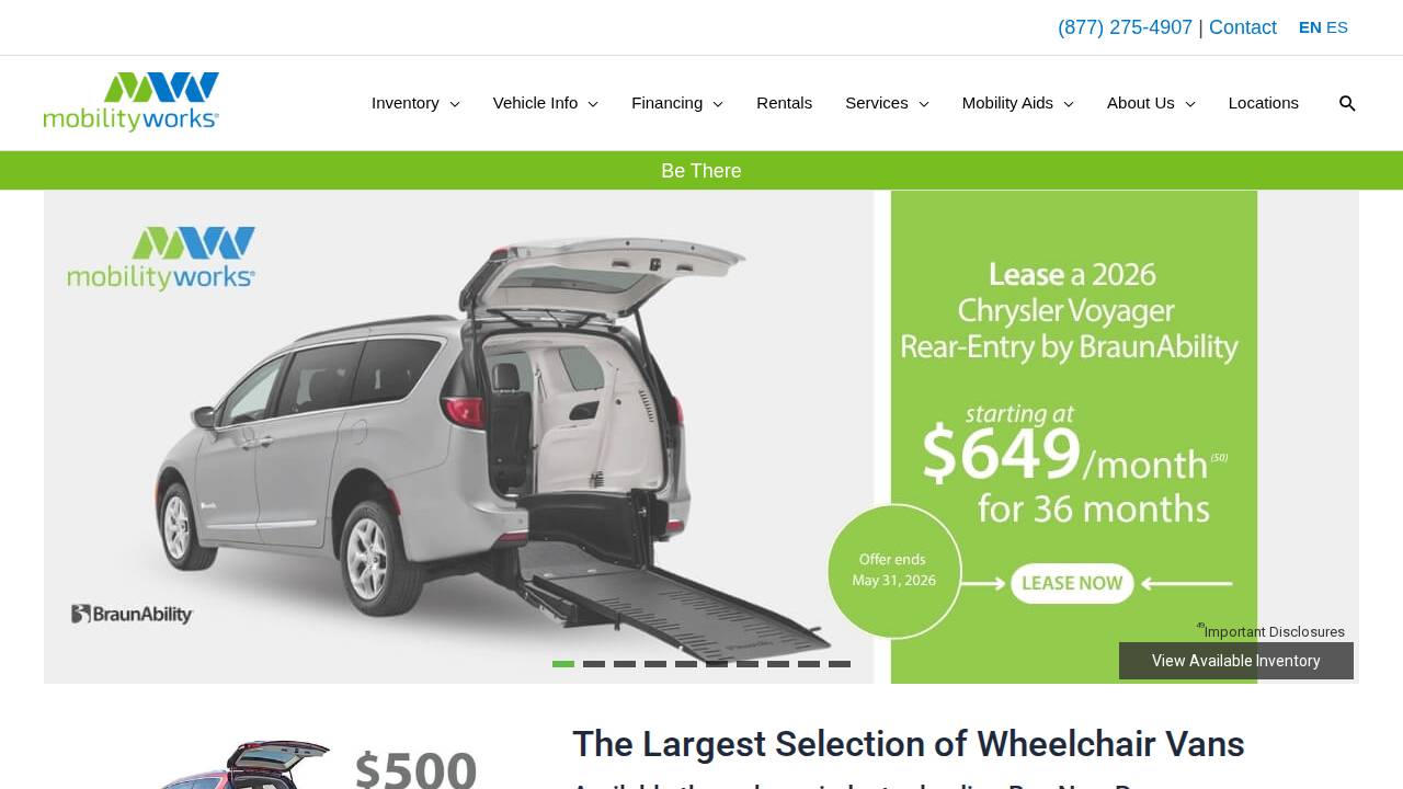 Siebert Mobility, Inc.. website screenshot