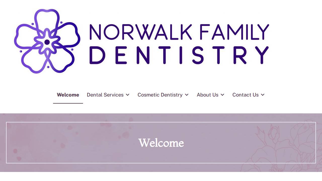 Norwalk Family Dentistry LLC website screenshot