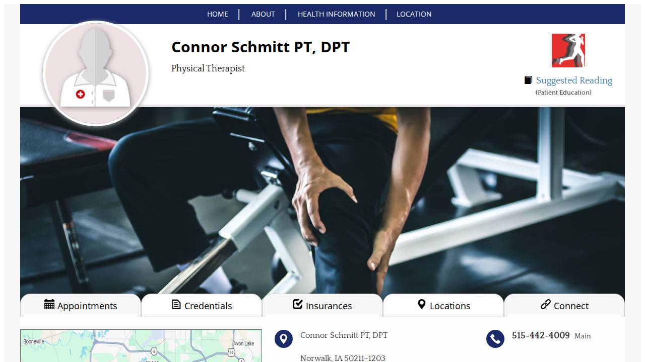 Connor Schmitt website screenshot