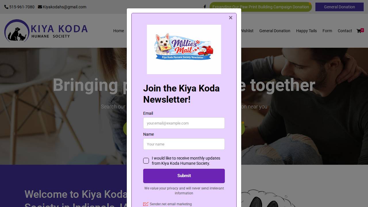 Kelly Joyner, COTA website screenshot