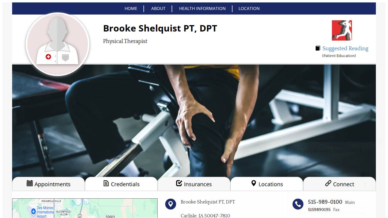 Brooke Shelquist website screenshot