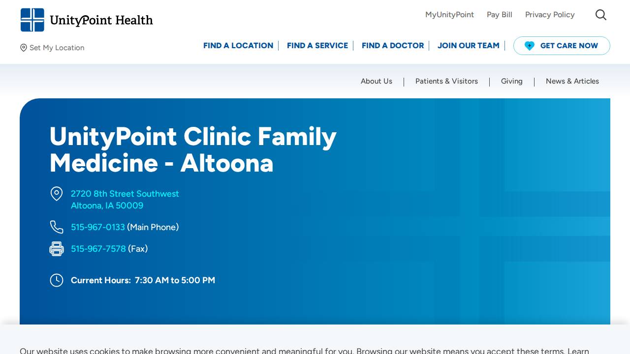 Kimberly Cafaro, ARNP website screenshot