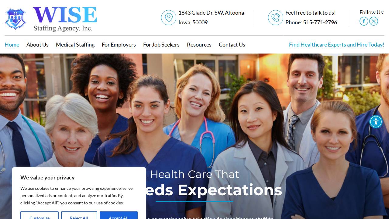 Martine Rene website screenshot