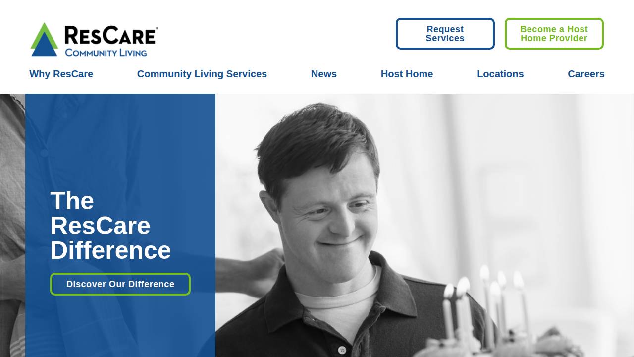 Res-Care Premier, Inc.. website screenshot