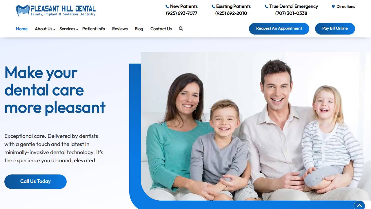 Ryan Brandt, D.D.S website screenshot