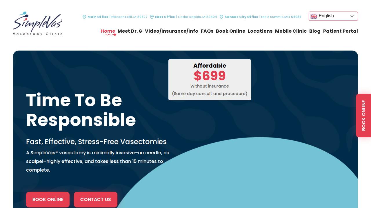 Simplevas PC website screenshot