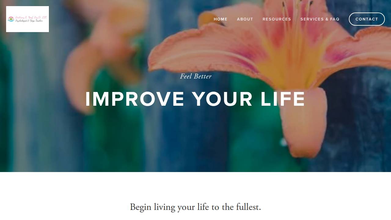 Brittany K. Neef website screenshot