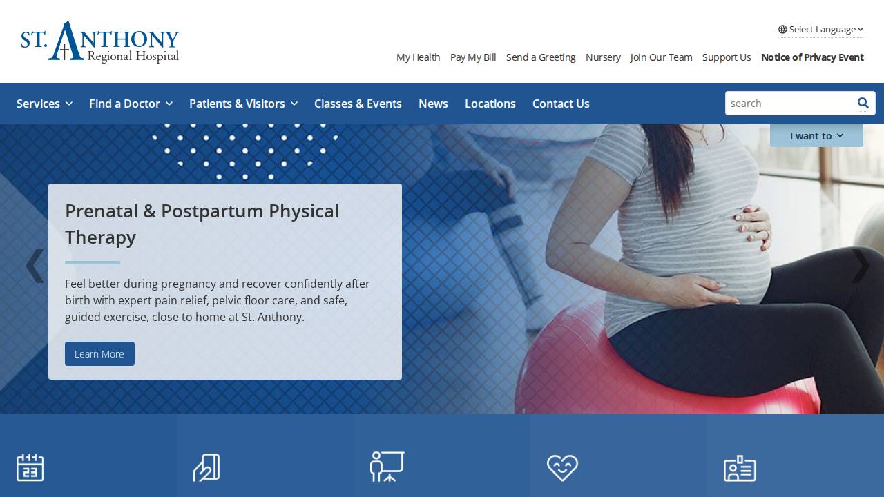 Cassie Esdohr, PA-C website screenshot