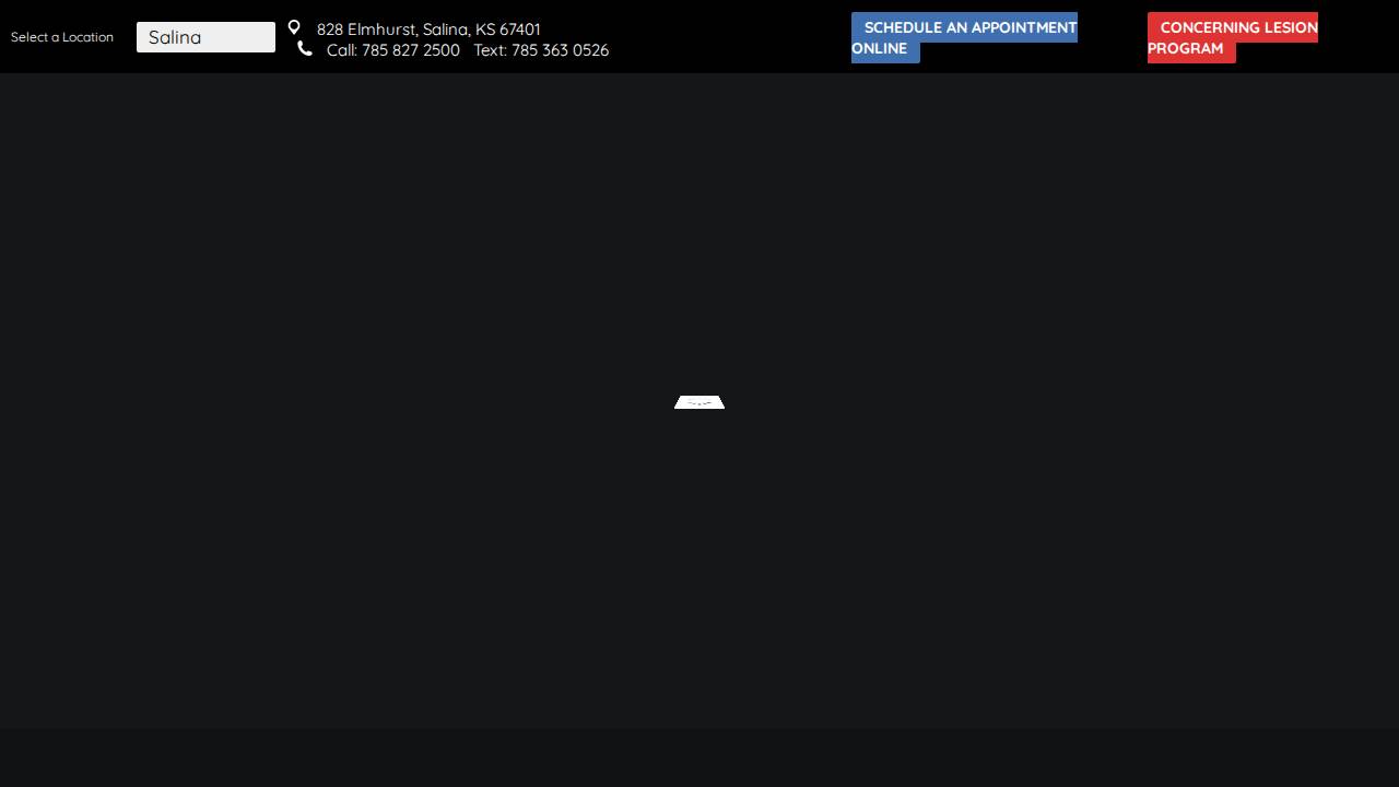 Heartland Dermatolgy & Skin Cancer Center PC website screenshot