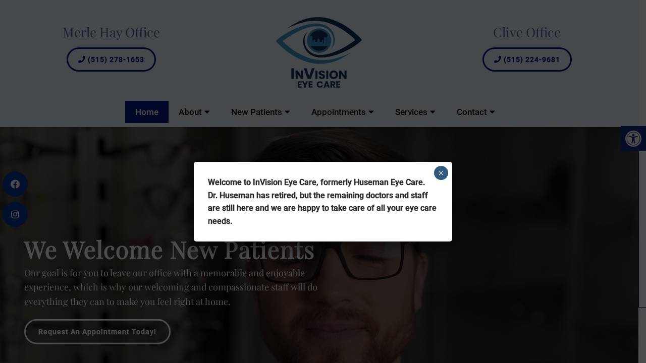 Invision Eye Care, PLLC website screenshot