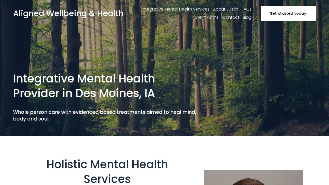 Justin Janss website screenshot