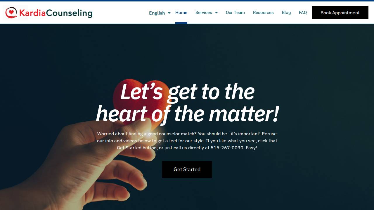 Randall Kiel, L.M.H.C website screenshot