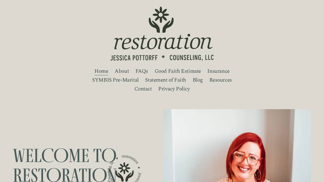 Restoration Counseling LLC website screenshot